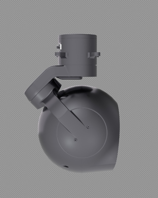 126T3-02 Black Multi-Function Aviation Surveillance Pod with Thermal Imaging GPS Tracking System for General Aircraft